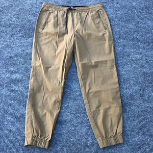 Sonoma Flexwear Men's Jogger Pants Sz Large Brown Zip Pockets - Picture 1 of 10