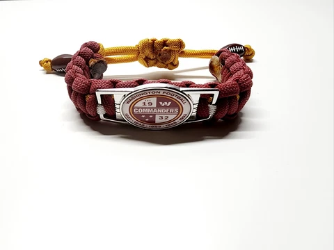 Washington Commanders Adjustable Bracelet Fan Apparel & Souvenirs Football NFL Cover