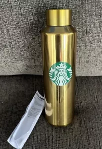 Starbucks Limited Edition Disneyland Gold Mickey Mouse Bottle Tumbler - Picture 1 of 2