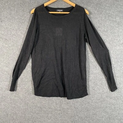Debenhams Jumper Womens 14 Black Pullover Sweater Knitwear Glitter Office NEW - image 1 of 4