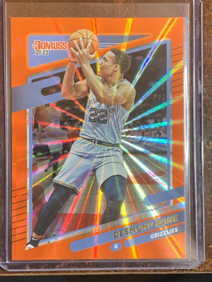 2021-22 Donruss Desmond Bane Holo Orange Laser Parallel #44 Memphis Grizzlies - Image 1 of 2