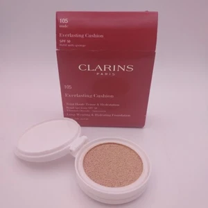 Base de cojín Clarins Everlasting RELLENO 105 DESNUDO SPF 50 Sellado - Imagen 1 de 7