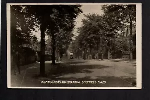 Sharrow, Sheffield - Straßenbahn auf Montgomery Road - Echtfoto Postkarte - Bild 1 von 1