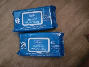 2 PKS Inspire Premium Washcloth 50ct EXTRA LARGE 8" x 12" Aloe Vit E 01/03/2026 - Picture 1 of 7