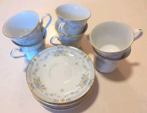 Mikasa GRANVILLE 6 CUPS AND 6 SAUCERS - Picture 1 of 4
