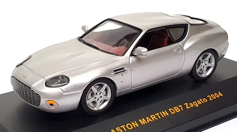 Ixo Models 1/43 Scale MOC059 - 2004 Aston Martin DB7 Zagato - Silver - Image 1 of 4