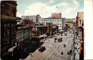 Postcard Weybosset Street Providence Rhode Island RI Fine Furniture  - Picture 1 of 2