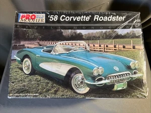Revell Monogram Pro Modeler '58 Corvette Roadster Modellauto Bausatz Vintage Neu Open Box - Bild 1 von 6
