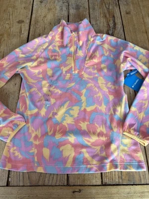 ¡¡Nuevo!! Fabuloso TOP POLAR COLOMBIA Pine Ridge media cremallera rosa y pastel, pequeño Foto 1 de 4