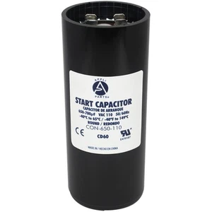 Condensador de arranque del motor Appli Parts 650-780 Mfd (microfaradios) uF 110-125VAC Univer - Imagen 1 de 8