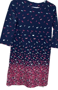 Girls 14/large Vineyard Vines dress Whimsical Whales Knit Shift Read - Picture 1 of 11