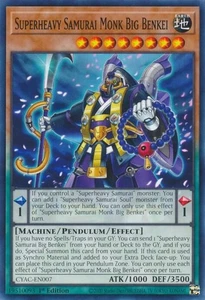 Yu-Gi-Oh! Superheavy Samurai Monk Big Benkei Common CYAC-EN007 NM - Picture 1 of 1