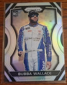 2018 Panini Prizm NASCAR Racing Silver Prizm #11 Bubba Wallace RC - Picture 1 of 2