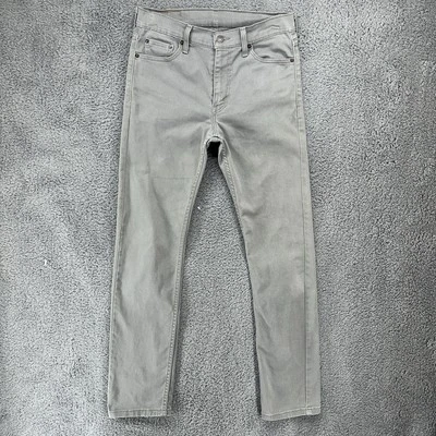 Pantalones de mezclilla rectos ajustados grises Levi's 513 para hombre 30x32 (se adapta a 29x31) Foto 1 de 4