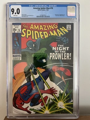 Amazing Spider-Man #78 1969 - 1st Appearance of The Prowler - CGC 9.0 White Page - Image 1 of 4