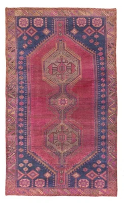5'4" x 9'2" Traditional Vintage Hand Knotted Oriental Carpet Wool Area Rug - Image 1 of 4