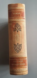 LIVRE - LES TROIS MOUSQUETAIRES - DUMAS - EDITION GARNIER PRESTIGE CUIR - Picture 1 of 3