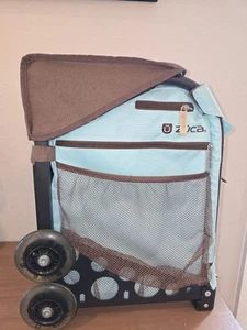 ZUCA Brown Frame Rolling Travel Skating Bag Disc Golf Skate - Picture 1 of 7