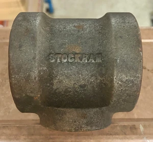 Reduzierstück 3 Zoll x 3 Zoll x 2 Zoll XH schwarz Gewinde - Bild 1 von 4