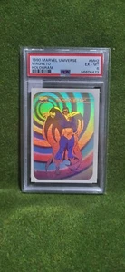 1990 MARVEL UNIVERSE Hologram Magneto PSA 6 - Picture 1 of 2
