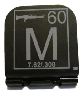 M-60 Periodic Table Element Tile Laser Etched Aluminum Hat Clip Brim-it - Picture 1 of 10