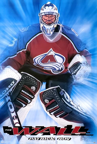 Patrick Roy THE WALL Colorado Avalanche 1998 Vintage Original NHL 23x35 POSTER Cover