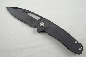 Medford On Belay Knife w/ S45-VN & Ti Hndle (BB/Violet) & Ti Hdw (505) - Picture 1 of 5