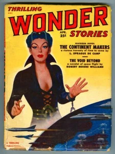 Rare April 1951 THRILLING WONDER STORIES Pulp Magazine! de Camp! Mack Reynolds! - Imagen 1 de 6