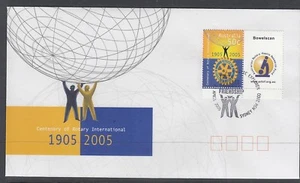 2005 50¢ Centenary of Rotary SG 2517 set of 9 tab pairs on 9 exhibition covers. - Picture 1 of 10