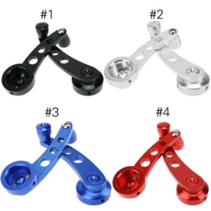 New Universal Aluminum Manual Car Window Riser Handles Kit 4.49" 114mm Blue 2pcs - Picture 1 of 6