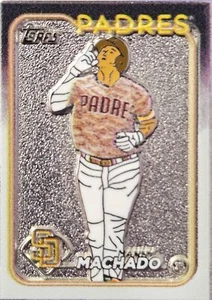 2024 Topps Update Super Box Trading Card Enamel Pins #3 Manny Machado Padres - Bild 1 von 2