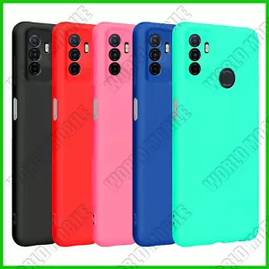 Cover per OPPO A32 / A53 / A53S in Silicone Custodia Protezione Pellicola Vetro - Foto 1 di 27