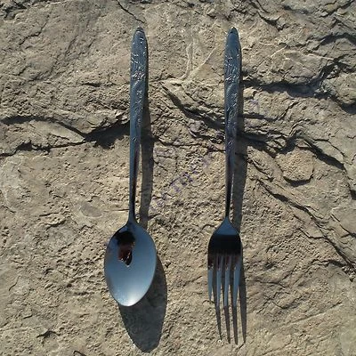 Ta titanium spoon fork flatware dinerware cutlery outdoor kitchen top grade LW - Image 1 of 4