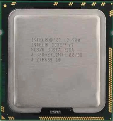 INTEL CORE I7 I7-980 SLBYU 3.33 GHZ / 12M/ 4.80 LGA 1366 6 Cores TDP 130W - Image 1 of 2