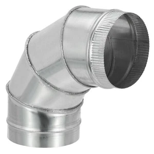 6" OD Elbow 90 Degree Duct Pipe Connector HVAC Ventilation Flue Tube - Picture 1 of 6