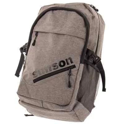 Grauer Simson Rucksack Modernes Design Hoher Tragekomfort Schule Arbeit Uni - Bild 1 von 4