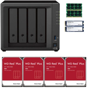 Synology DS923+ 16GB RAM 800GB Cache 24TB (4x6TB) of WD RED PLUS Drives - Picture 1 of 7
