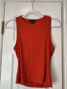 Camiseta sin mangas Streetwear Society roja acanalada talla M para mujer - Imagen 1 de 3