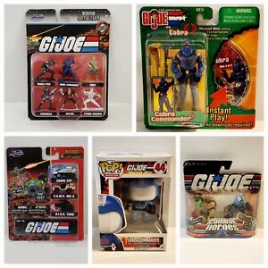 GI Joe Cobra Commander Mixed toy Lot Action figures Multi Mini die-cast Vamp DVD