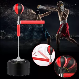 Standboxsack Boxbirne mit Ständer Punching Ball Trainingsgerät Höhenverstellbar - Bild 1 von 13