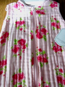 SLEEPING SACK 3-6 MONTHS BABY GIRL PINK COTTON KYLE & DEENA SHOWER BABY GIFT - Picture 1 of 7