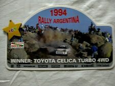 Original Aufkleber Winner Rallye Argentina 1994 Toyota Celica 4 WD RARITÄT 294