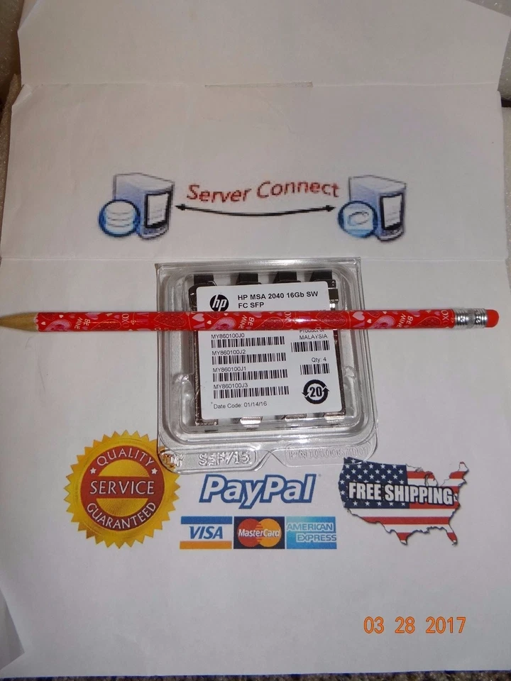 720999-001 HP MSA 2040 16Gb Short Wave Fibre Channel SFP+ 4-pack Transceiver - Image 1 of 1