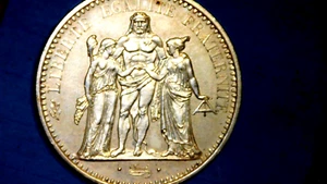 1970 10 FRANCS HERCULES-.90% SILVER-FRANCE LARGE COIN-26 - Picture 1 of 14