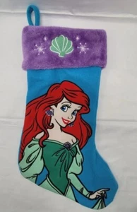 Calza Natalizia Sirenetta Ariel Disney Blu e Viola 17 Pollici Nuova - Foto 1 di 10