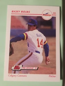 1991 Line Drive AAA #71 Ricky Rojas - Calgary Cannons - Picture 1 of 2