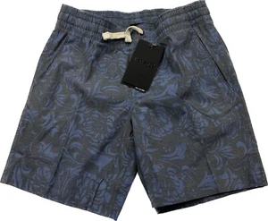 Hurley Boys Swim Trunks Board Shorts Blue Black Flowers Size Small - Picture 1 of 9