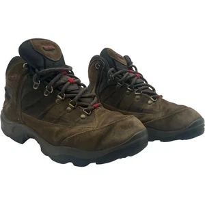 HI-TEC Solo WP Men's Hiking Boots UK 10 Brown Leather Lined Waterproof - Picture 1 of 24