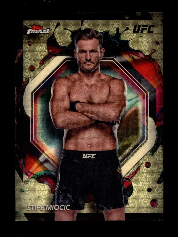 2024 TOPPS FINEST UFC RARE SUPERFRACTOR #241 STIPE MIOCIC - Image 1 of 2