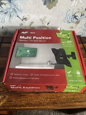 AVF MRL23 Multi Position TV Wall Mount, Up to 43" TV — 第 1/4 张图片